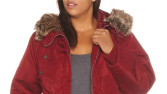 Plus size winter coats from Penningtons.