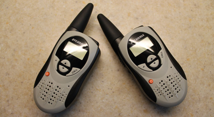 The walkie talkies we are using.